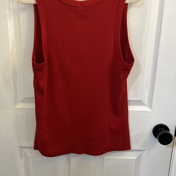 NWT A New Day Women’s Ribbed High Neck Tank Top Dark Red Size 2XL - Picture 11 of 15